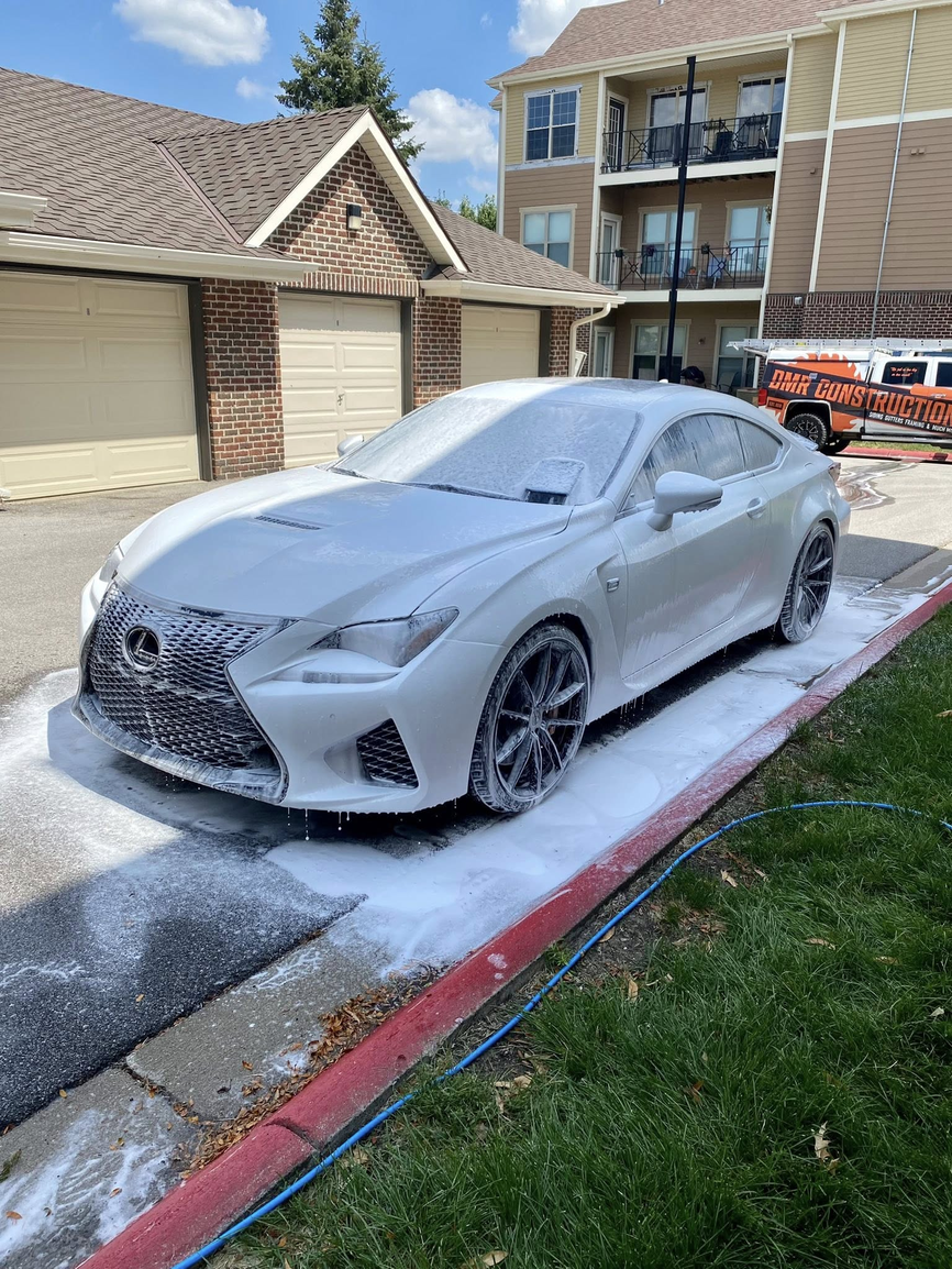 Professional car washing process